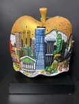 Charles Fazzino 3D Art Charles Fazzino 3D Art Pop Goes the Gold Apple (SN) Sculpture